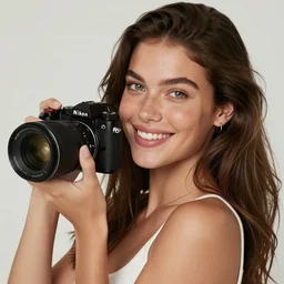a trending photo of over a million views from an amazingly cute brazilian female fashion model's instagram account, summer, freckles, smile, green eyes, natural, easygoing, healthy, nikon, leica, zeiss, 5 0 mm lens, flash fill, f 1. 8 depth of field
