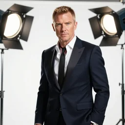 unreal engine 5 quality render, highly detailed, crisp quality and light reflections, photorealistic portrait, still photo of james bond, studio lighting, bright studio setting