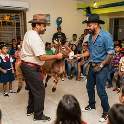the Sinoloa Cartel playing Pin the tail on the donkey at a Kid’s Birthday party
