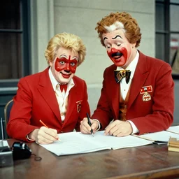 ronald mcdonald drafted into vietnam, 1 9 7 0 s, color photograph