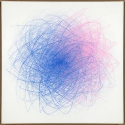 de kooning thin scribble on white canvas, blue and pink shift, martha jungwirth sketch, drawn by yves tanguy, oil on canvas, thick impasto