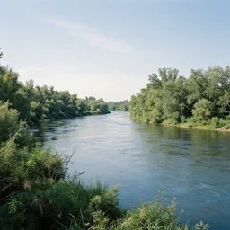 a beautiful river landscape, justin minns