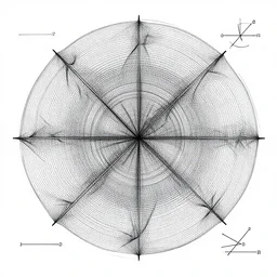 mathematically generated line art