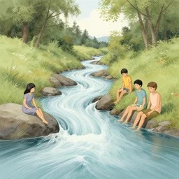 flowing river by nicolas delort, moebius, victo ngai, josan gonzalez, kilian eng