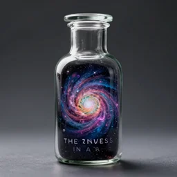 the universe in a bottle, high quality photograph