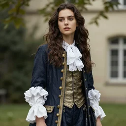 fashion editorial portrait by Jean-Honoré Fragonard. outdoor. highly detailed. 8k. depth of field. photography
