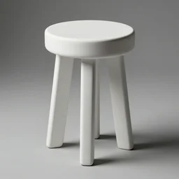 stool design by calatrava, white tone & mannar, 4 k, high detailed