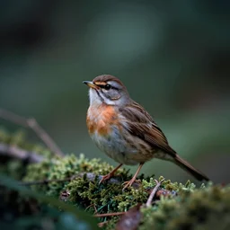 a magical nightingale in lavish nature, cinematic, hyperrealistic, fantasy, mystic, analog film, 3 5 mm photography, macro photography, lens focus, insanely detailed, tilt shift, ambient light, volumetric lighting