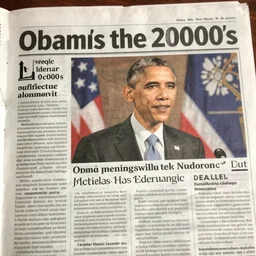 obama, a page of the 2 0 0 0 s newspaper