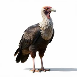 roc giant bird, high detail digital art, full body, standing, isolated on a pure white background, centered, whole figure in frame, sharp focus, studio lighting
