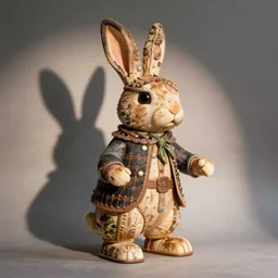 a rabbit spellcaster puppet