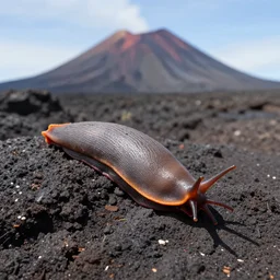 lava slug, volcano