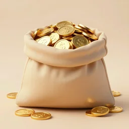close up image, a sack of gold coin, on the floor, stylized, artgerm, artstation, 9 9 design, pinterest, cgsociety, cgi, realistic, dramatic, cinematic, artistic, detailed