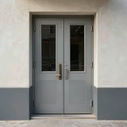 a 1 9 8 0 s sci - fi double door by ron cobb, pablo carpio, phototexture, photorealistic, very realistic 8 k