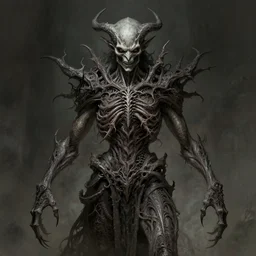 the evil satanic horror, fullbody, intricate, horror, fantasy horror, dungeons & dragons, highly detailed, artstation, concept art, smooth, sharp focus, illustration, art by greg rutkowski and orientalism and bouguereau and zdzislaw beksinski, good clear quality, dark lighting, biology, symmetrical artwork, perfect face