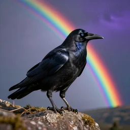 rainbow cosmic raven