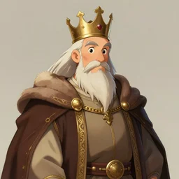 portrait of medieval old king, artstation, cartoon, elegant highly detailed digital painting, concept art, smooth, makoto shinkai, don bluth, fujita goro, giraud, tom whalen, michel ocelot, atey ghailan, akihiko yoshida, fadeev