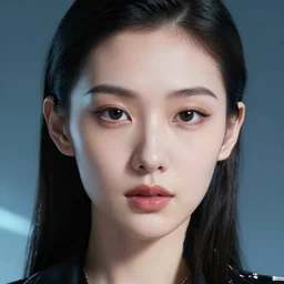 closeup portrait of an absurdly beautiful, graceful, sophisticated, fashionable cyberpunk chinese girl, queen of the capital of the world year 3 0 0 0, an ultrafine hyperdetailed illustration by irakli nadar, matt wisniewski style, intricate linework, porcelain skin, unreal engine 5 highly rendered, global illumination, radiant light, detailed and intricate environment