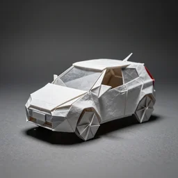 origami version of a fiat punto