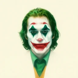 minimalist movie poster, owen wilson!! joker, green makeup, minimalism, fanart, retro