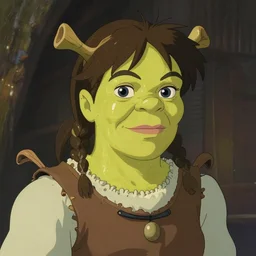 Shrek as an anime girl, Studio Ghibli