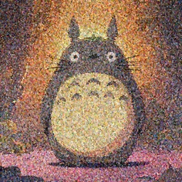 colorful full body shot of a cute totoro, trending on artstation, trending on deviantart ,cinematic backlighting, 8k, symmetrical, correct proportions, hyper detail illustration by tim schafer, by tim burton,orange lights, pink shadows