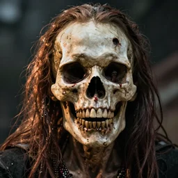 hyper realistic photo portrait zombie skull cinematic, greg rutkowski, james gurney, mignola, craig mullins, brom redshift, vray, octane