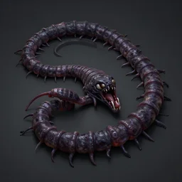 corruption worm, art station, concept art, 3D render, horror, dark