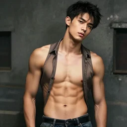 a very handsome rebellious hot young guy, 1 8 5 8 photo