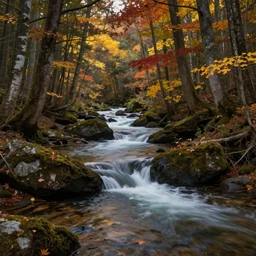 forest creek in autumn by Isaac Levitan