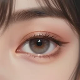 a close up of a beautiful female eye by ilya kuvshinov, kyoani style, digital art, trending on pixiv fanbox