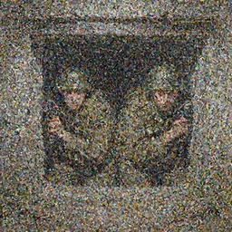 two soldiers hiding in an bunker, Matte painting , detailed painting, greg rutkowski