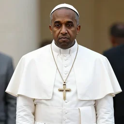 kanye west dressed as the pope