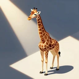 isometric giraffe by Artgerm and WLOP, Pixiv