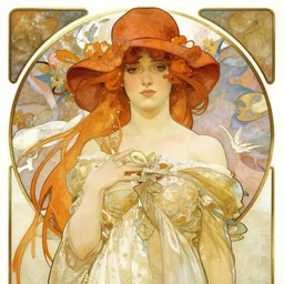 Katee Sackhoff by Alphonse Mucha