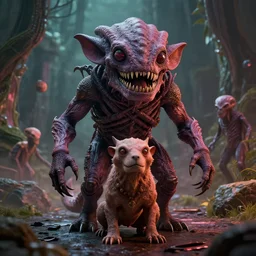 you,, stranger things, demodog, demogorgon, mindflayer, cinematic, highly detailed, photorealistic, volumetric lighting