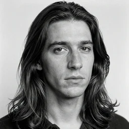 Moses. Close-up studio portrait by Robert Mapplethorpe. Tri-x