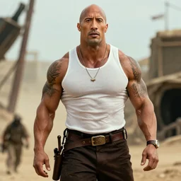 dwayne johnson as arnold shwarzenegger in indiana jones