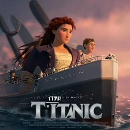 poster for a film animation called the titanic plane, 8 k, hd, dustin nguyen, akihiko yoshida, greg tocchini, greg rutkowski, cliff chiang