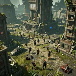 anarcho capitalist society, cyberpunk style, highly detailed 4 k clear art, game art