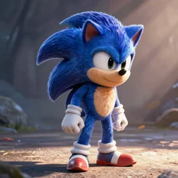 Sonic the Hedgehog in a Pixar movie