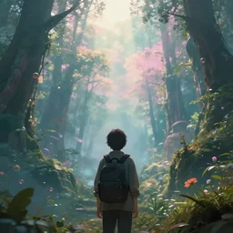 a person staring into the nostalgic lucid dream world, with an adventure waiting. 8k resolution, photograph, unreal engine, beautiful art, trending on art station, dreamcore.