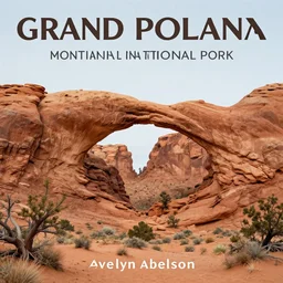 a tourism poster of grand mountain arch national park, by evelyn abelson, featured on dribble, regionalism, digital illustration, wallpaper, poster art