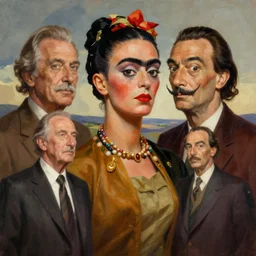 digital painting surrealism landscape surreal. esao andrews. victor enrich. dali. surreal landscape by frida kahlo