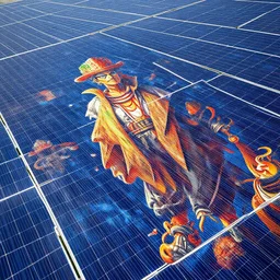 highly detailed grid scale solar panels, concept art, character art, studio lightning, bright colors, intricate, masterpiece, photorealistic, hyperrealistic, sharp focus, high contrast, Artstation HQ, DeviantArt trending, 4k UHD, Unreal Engine 5