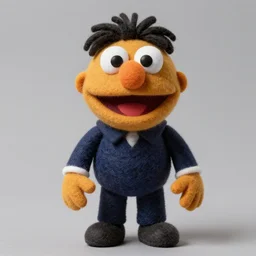 raymond cruz as a muppet. highly detailed felt. hyper real photo. 4 k.