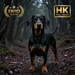 Emo dachsund, goth aesthetic, ultra HD photo, 8k award-winning, gothic emo scene dog