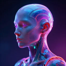 future of neuroart, futurism, cryptopunk style, neon colors, ultrarealism, artstation, 8 k