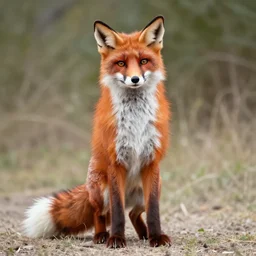 a fox in a fox costume