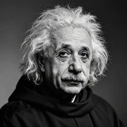 burqa einstein portrait